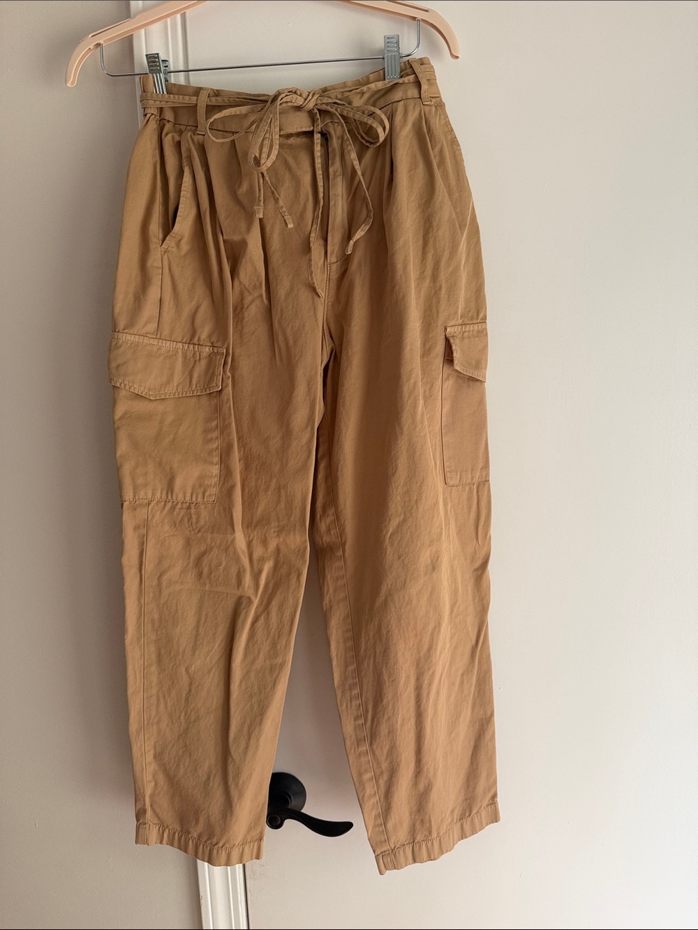 Gap Casual Cargo Drawstring Pants - Tan